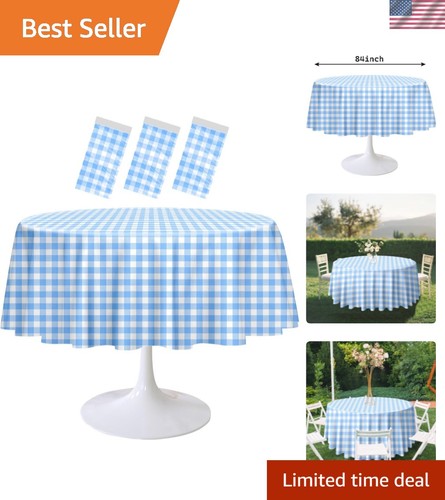 Pack light blue gingham - 3,